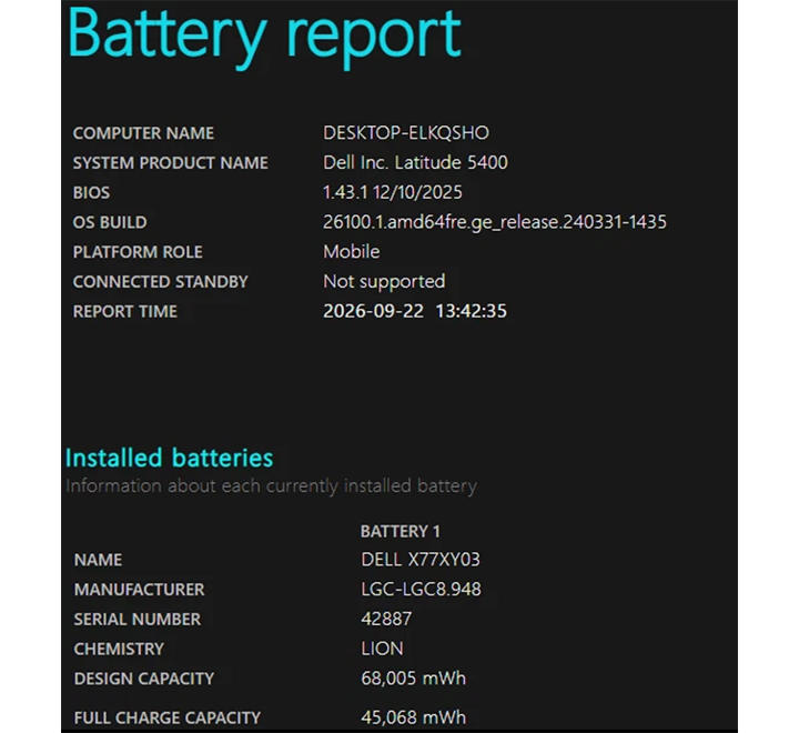 Dell Latitude 5400 - 14", 8th Gen Core i5, 16GB RAM, 256GB SSD